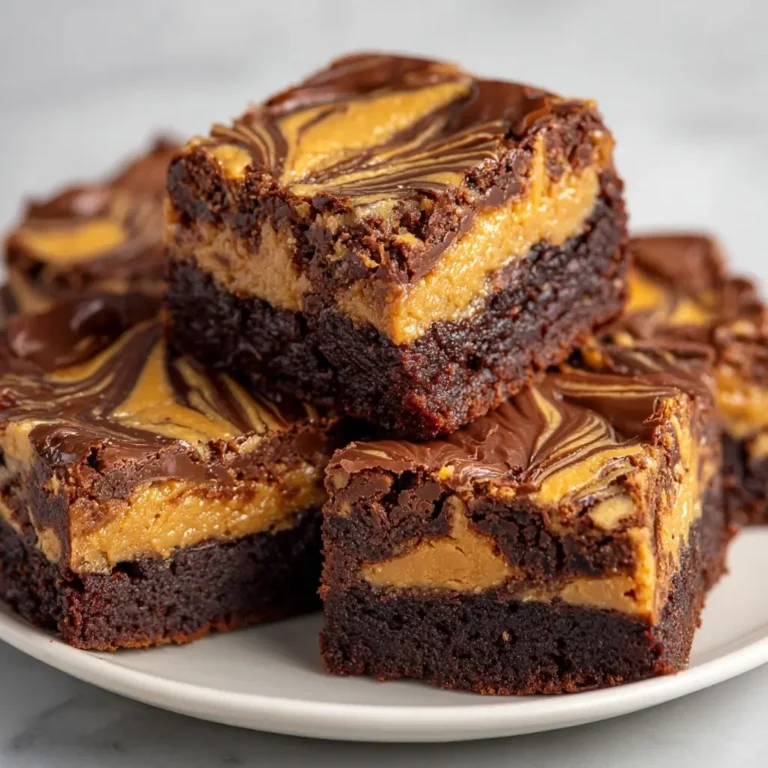 Peanut Butter Swirl Brownies