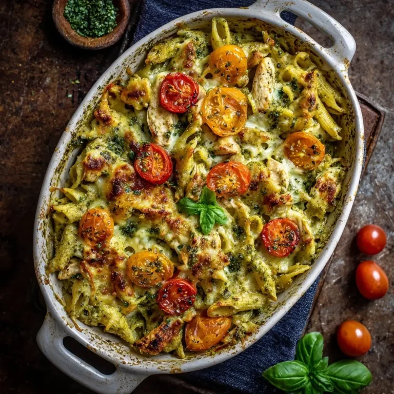 Pesto Chicken Pasta Bake