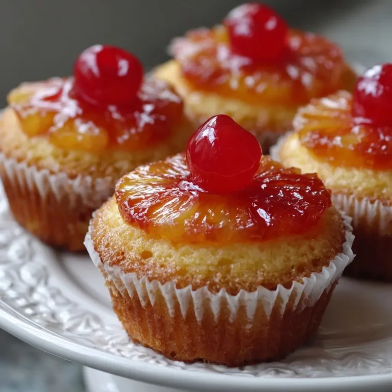 Pineapple Upside-Down Cupcakes