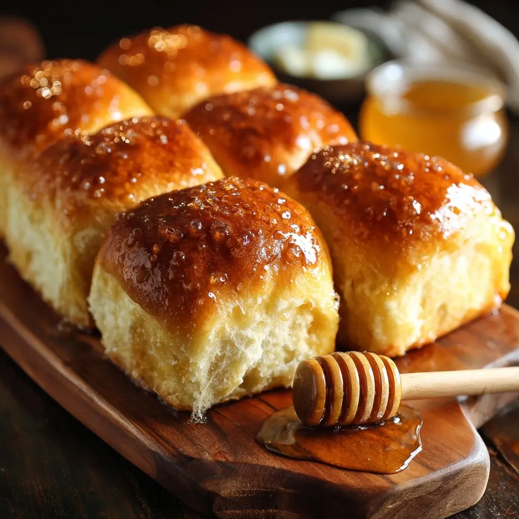 Salted Honey Butter Parker House Rolls