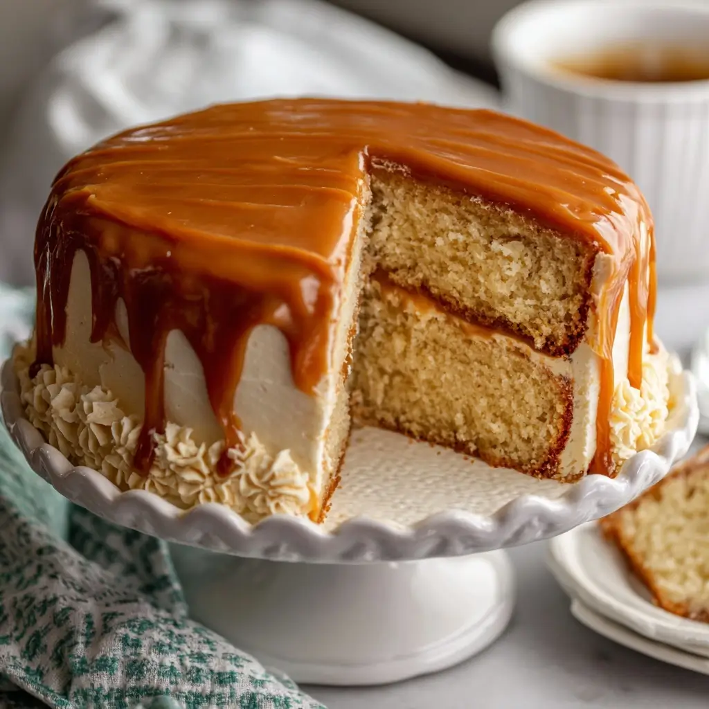 Southern Caramel Cake with Buttery Frosting