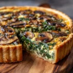 Spinach & Mushroom Quiche