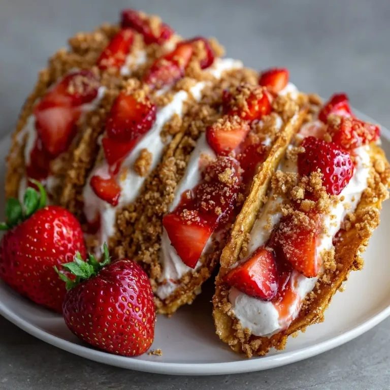Strawberry Crunch Cheesecake Tacos