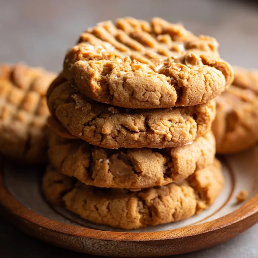 Thick Bakery-Style Peanut Butter Cookies