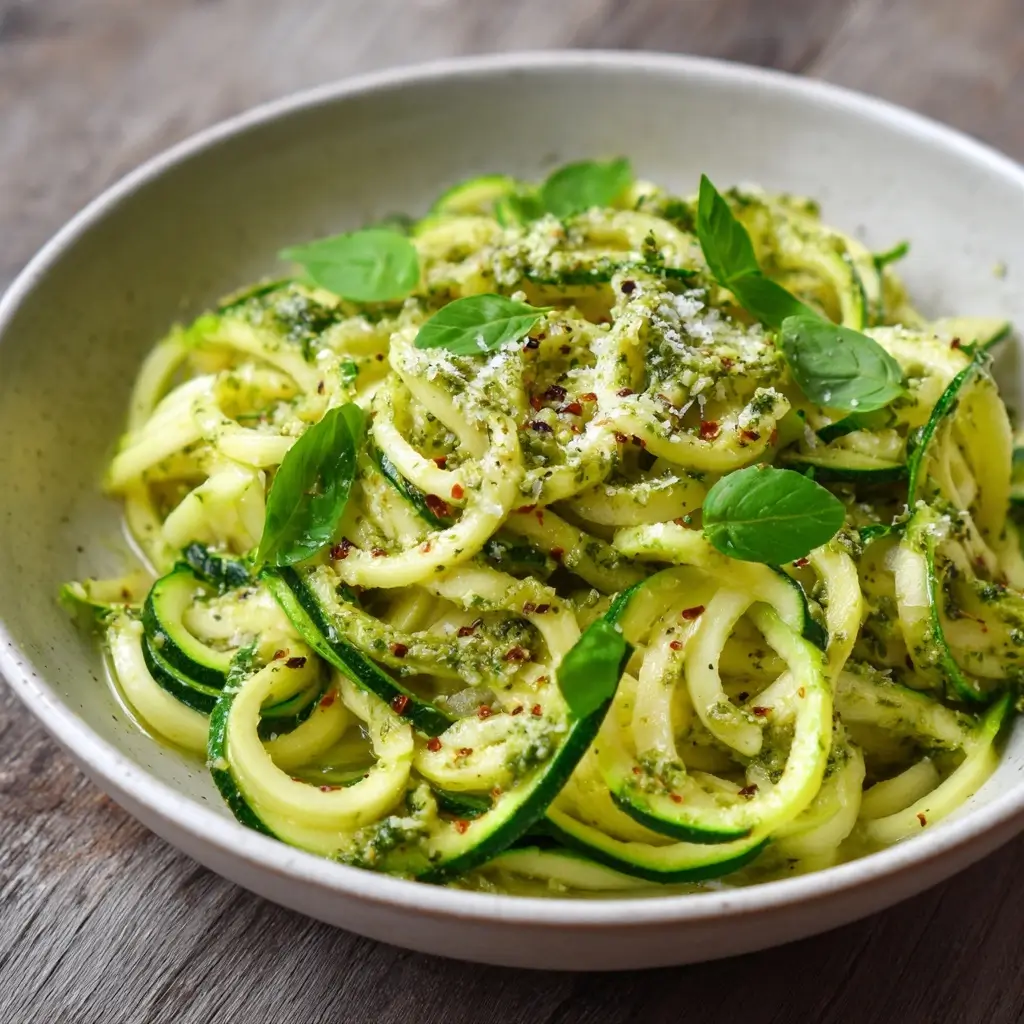 Zucchini Noodles with Pesto