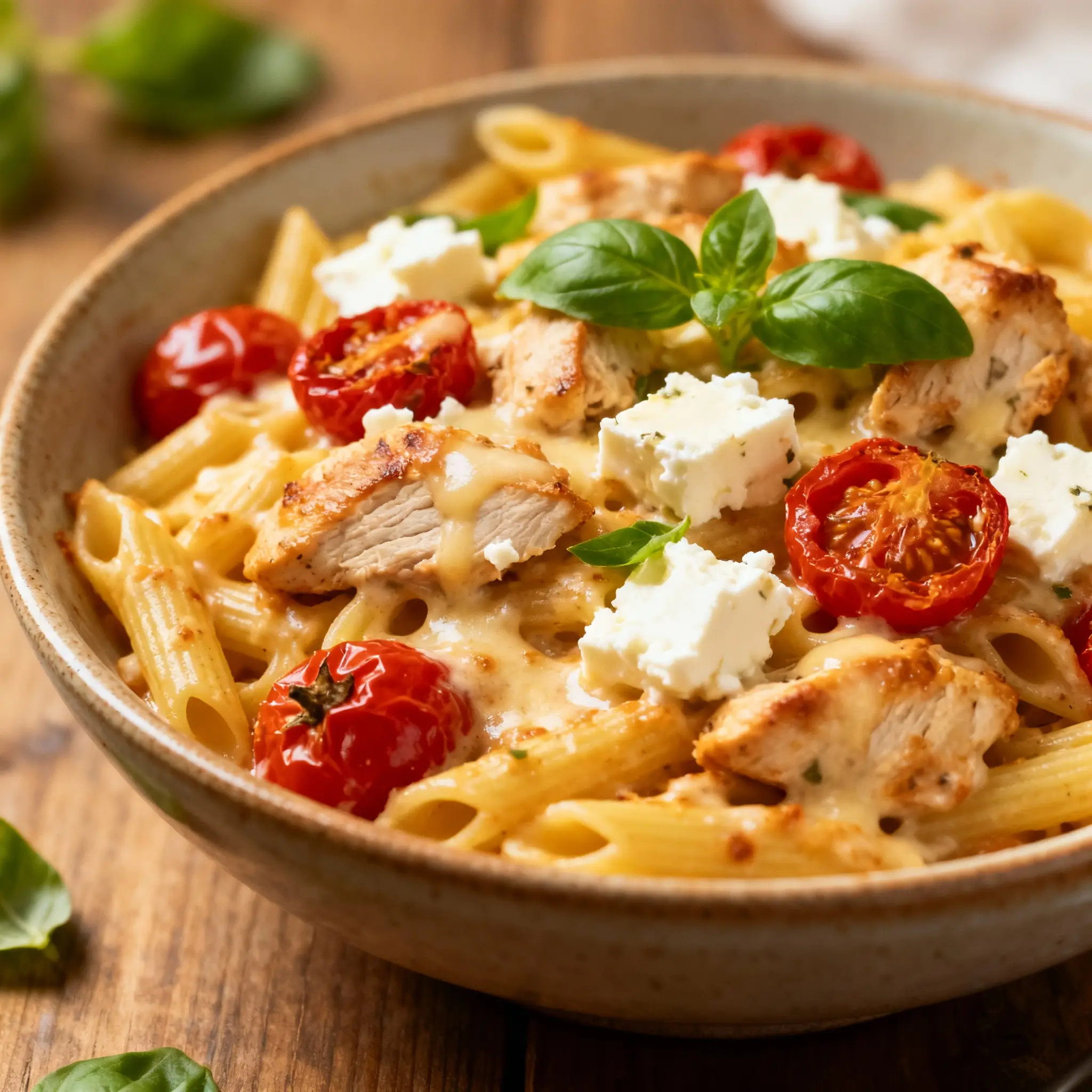 Baked Feta Pasta with Chicken