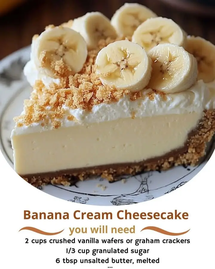 Banana Cream Cheesecake
