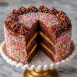 Birthday Sprinkle Chocolate Layer Cake