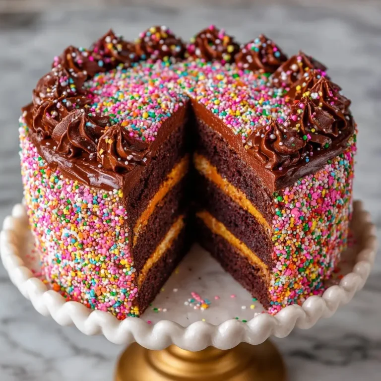 Birthday Sprinkle Chocolate Layer Cake