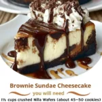 Brownie Sundae Cheesecake