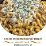 Cheese Steak Hamburger Helper Recipe
