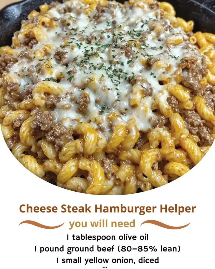 Cheese Steak Hamburger Helper Recipe