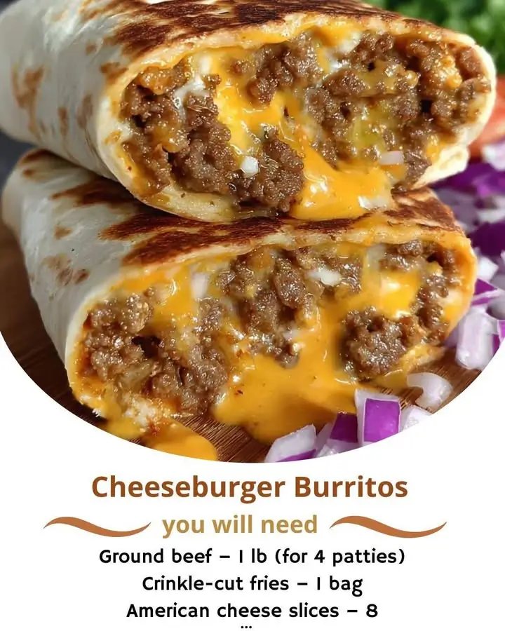 Cheeseburger Burritos