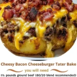 Cheesy Bacon Cheeseburger Tater Bake