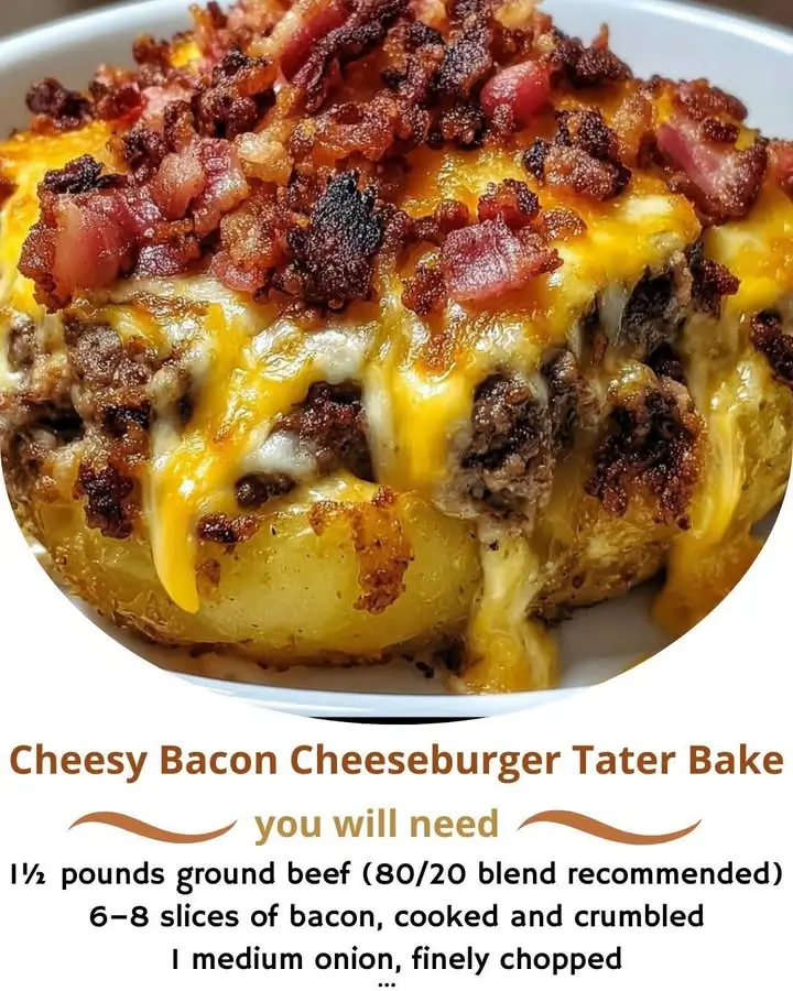 Cheesy Bacon Cheeseburger Tater Bake