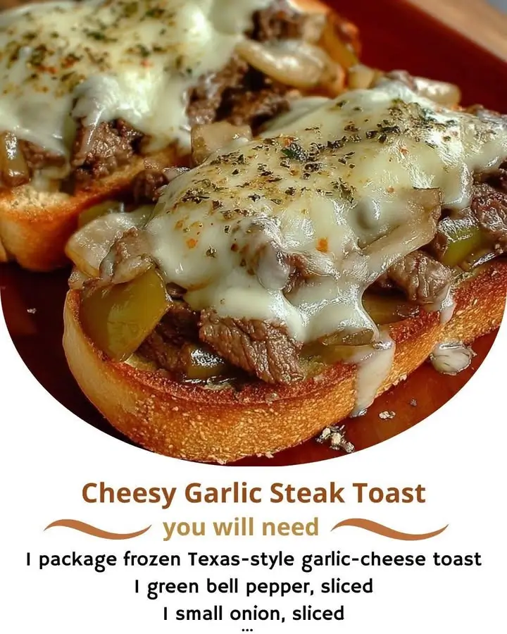 Cheesy Garlic Steak Toast