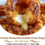 Cheesy Mozzarella-Stuffed Onion Rings