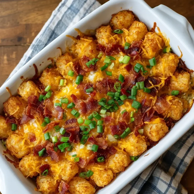 Chicken Bacon Tater Tot Bake