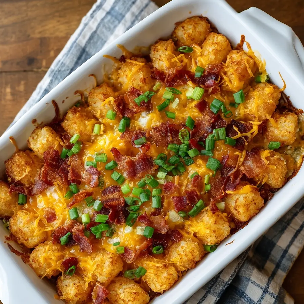 Chicken Bacon Tater Tot Bake