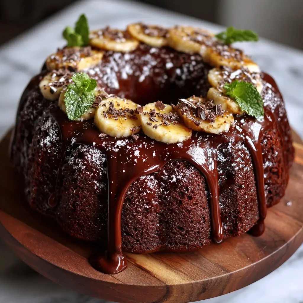 Chocolate Banana Bundt Cake