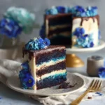 Chocolate Blue Velvet Layer Cake