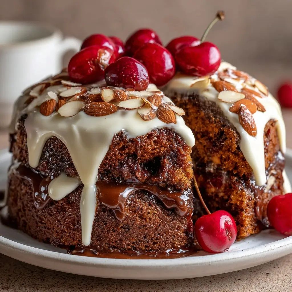 Chocolate Cherry Almond Cake