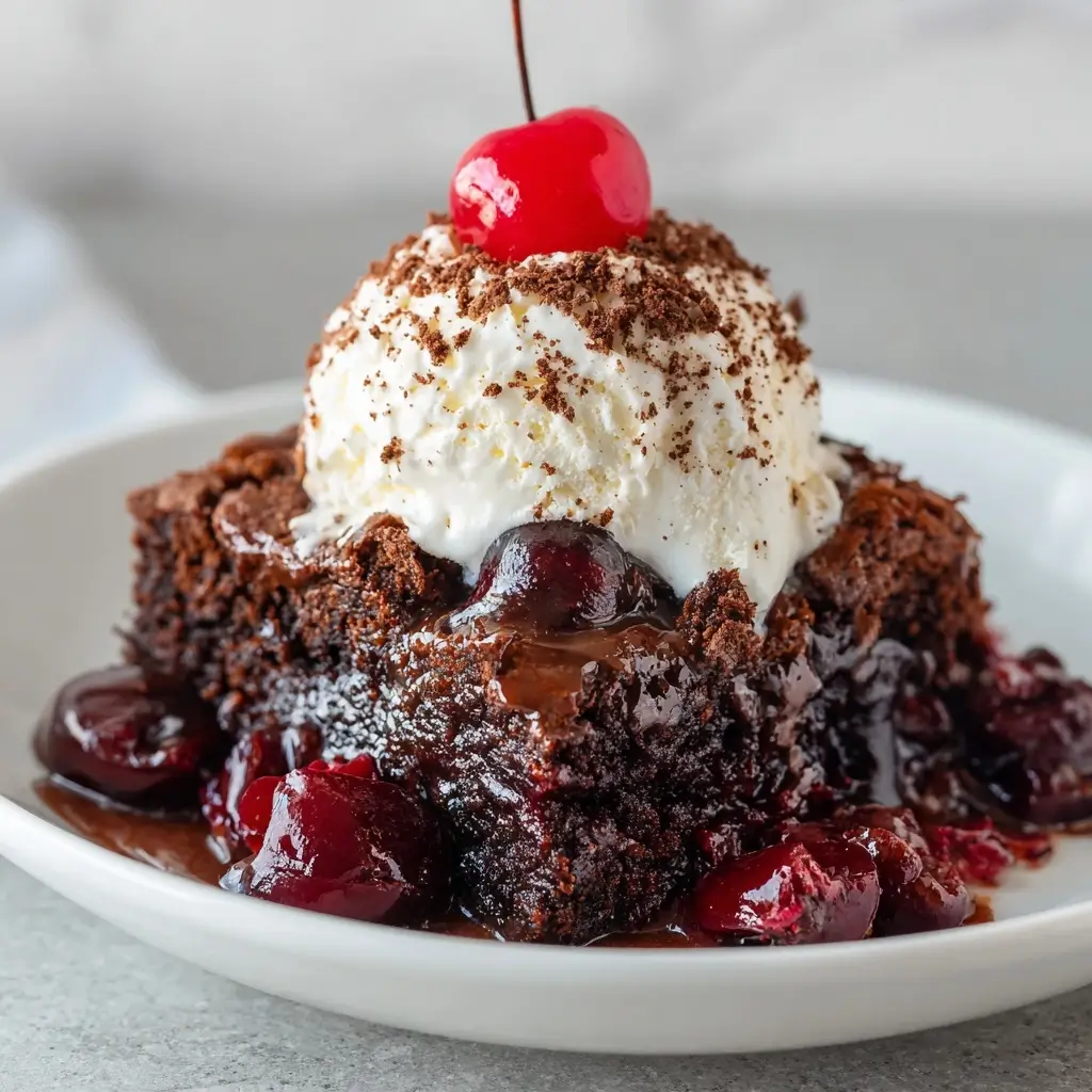 Chocolate Cherry Dump Cake