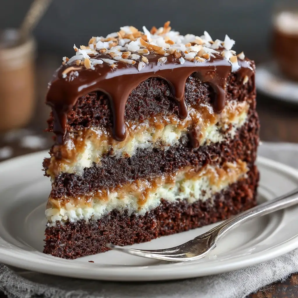 Chocolate Coconut Layer Cake