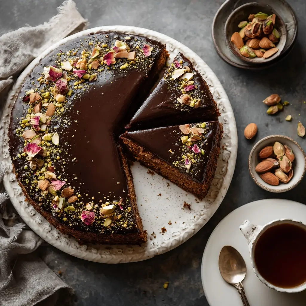 Chocolate Granola Crunch Cake