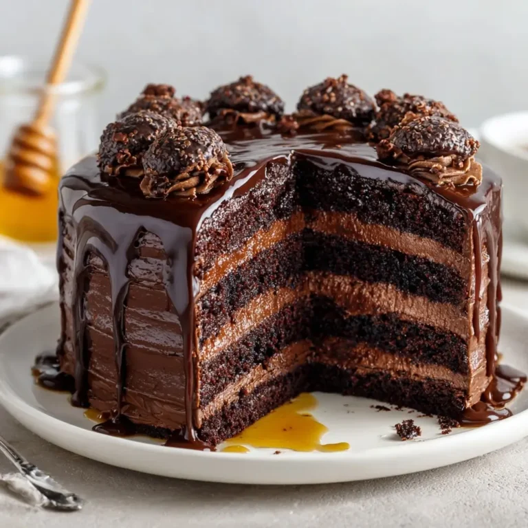 Chocolate Honeycomb Crunch Cake