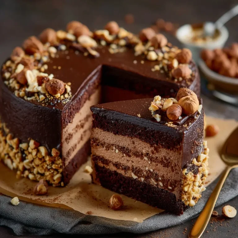 Chocolate & Lavender Floral Cake