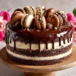 Chocolate Macaron Layer Cake