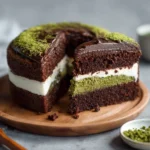 Chocolate Matcha Green Tea Cake