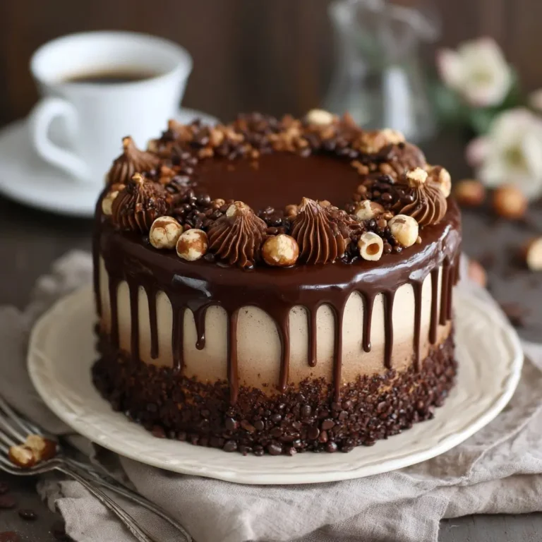 Chocolate Mocha Hazelnut Cake