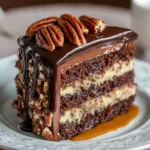 Chocolate Pecan Pie Layer Cake