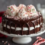 Chocolate Peppermint Holiday Cake