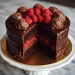 Chocolate Raspberry Truffle Cake