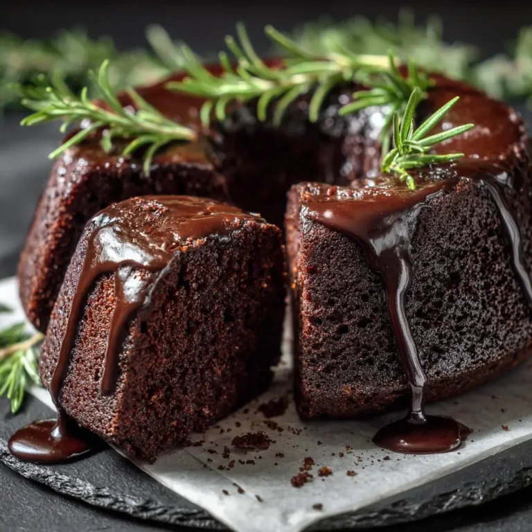 Chocolate Rosemary Olive Oil Cake
