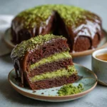 Chocolate Salted Caramel Macaron Cake