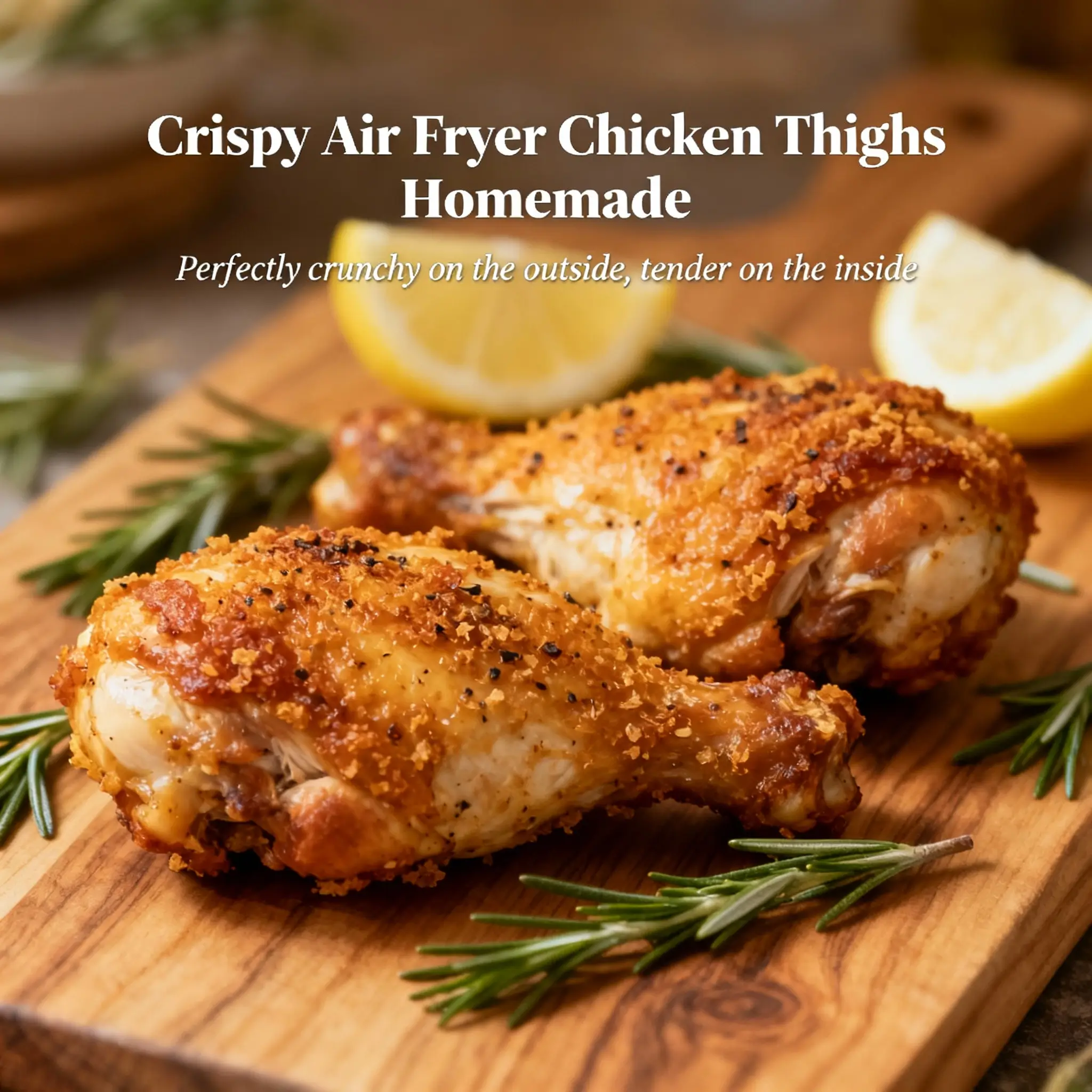 Crispy Air Fryer Chicken Thighs
