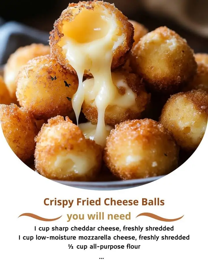 Crispy Fried Cheese Balls – Golden Crunch Meets Gooey Delight!