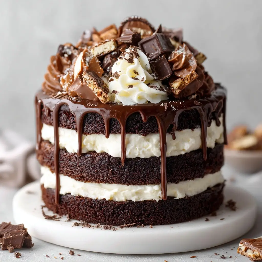 Decadent Triple Chocolate Layer Cake