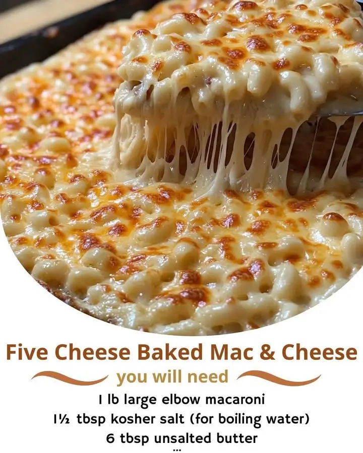 Five Cheese Baked Mac & Cheese