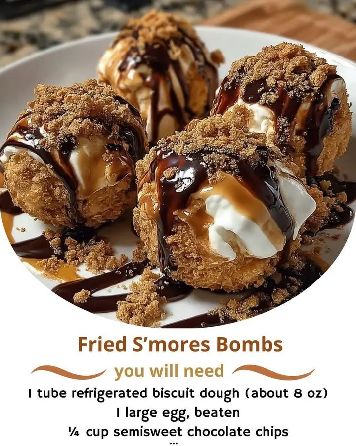 Fried S’mores Bombs