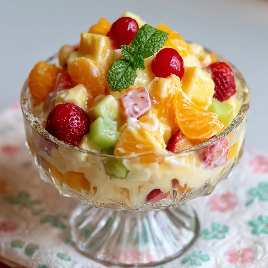 Fruit Salad with Pudding