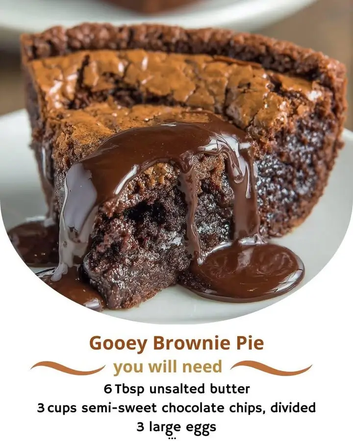 Gooey Brownie Pie