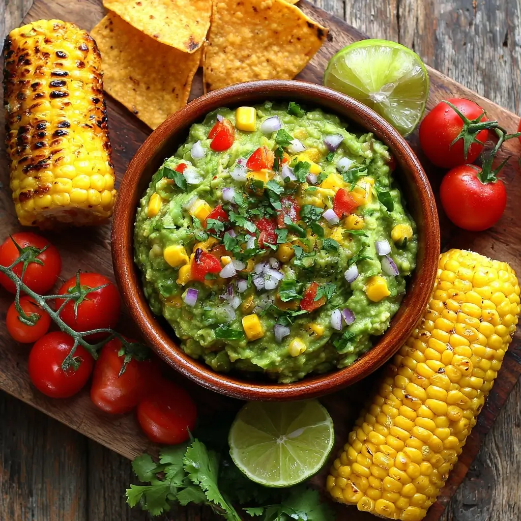 Grilled Corn Guacamole
