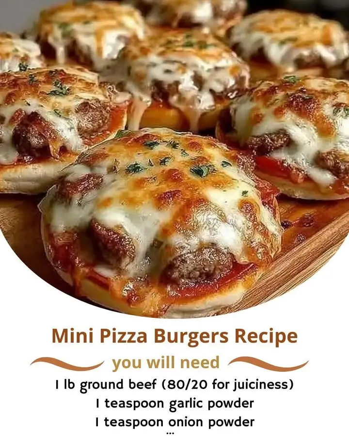 Mini Pizza Burgers Recipe