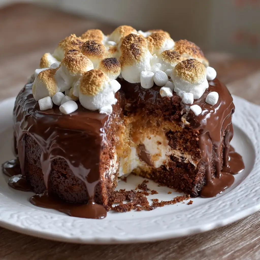 Mint Chocolate Cake with Oreo Crust