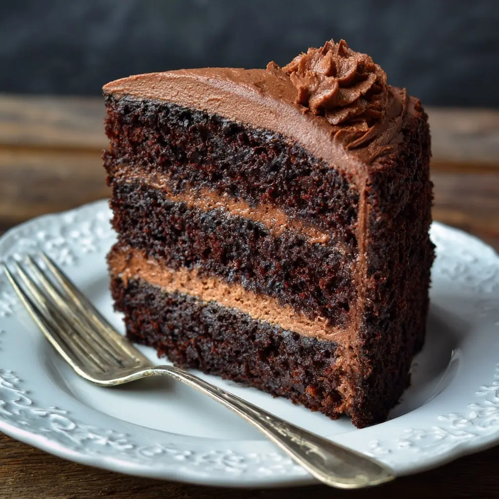 Moist Chocolate Espresso Layer Cake